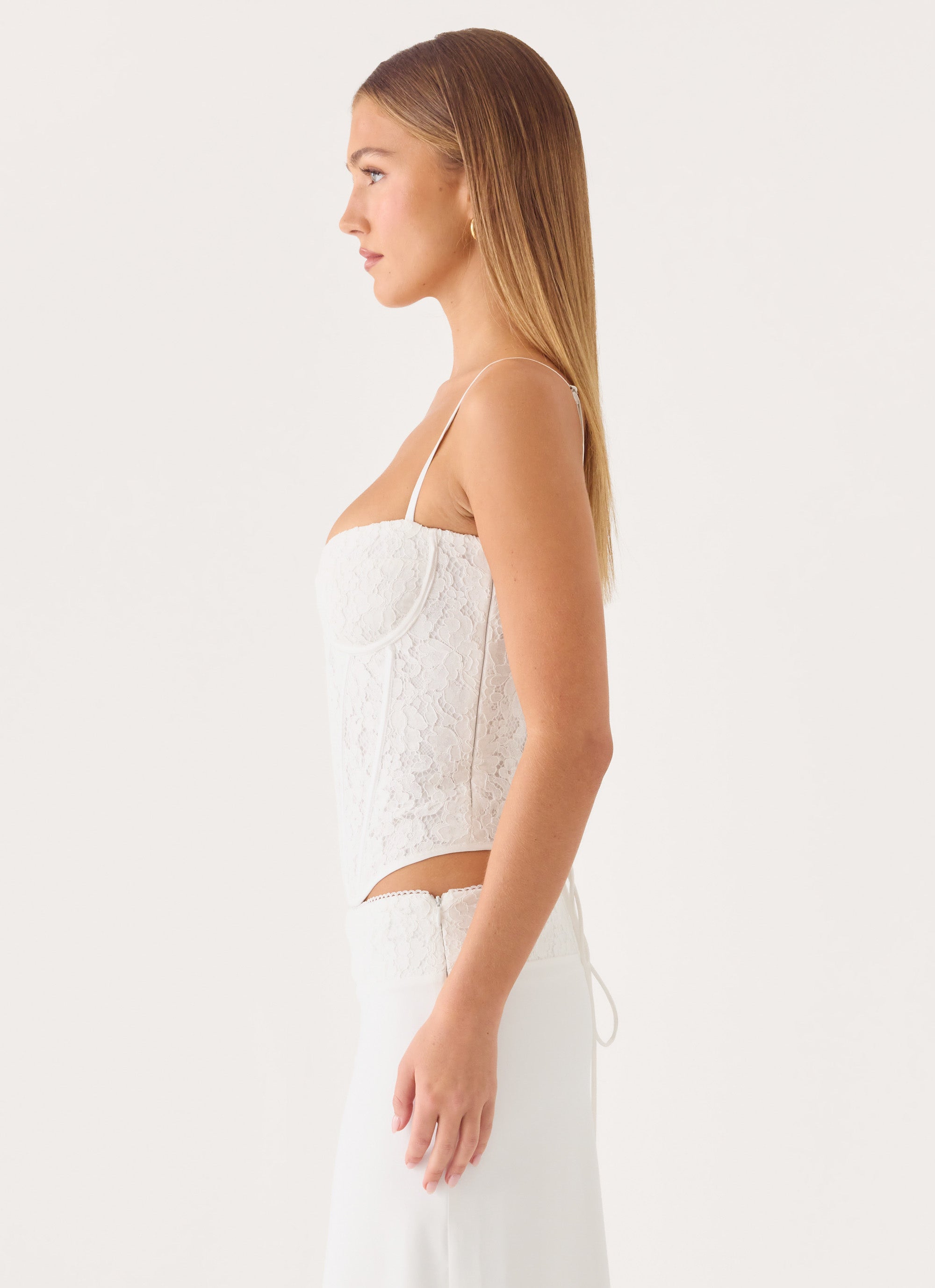 Moments Lace Corset Top - White – Peppermayo US