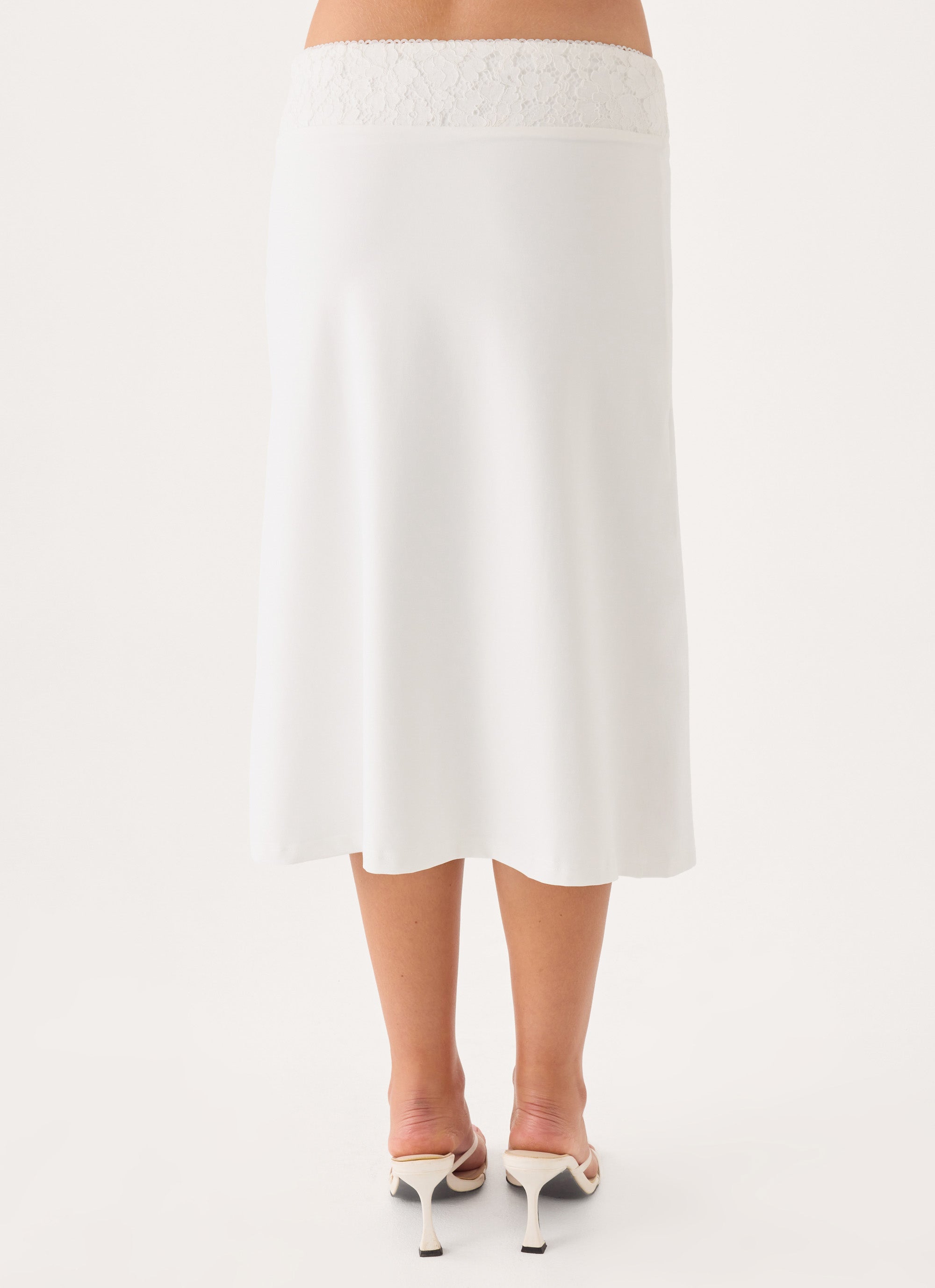 Moments Midi Skirt - White – Peppermayo US