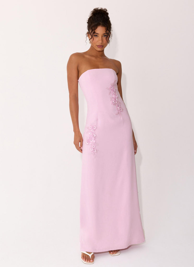 Monelise Strapless Maxi Dress - Pink
