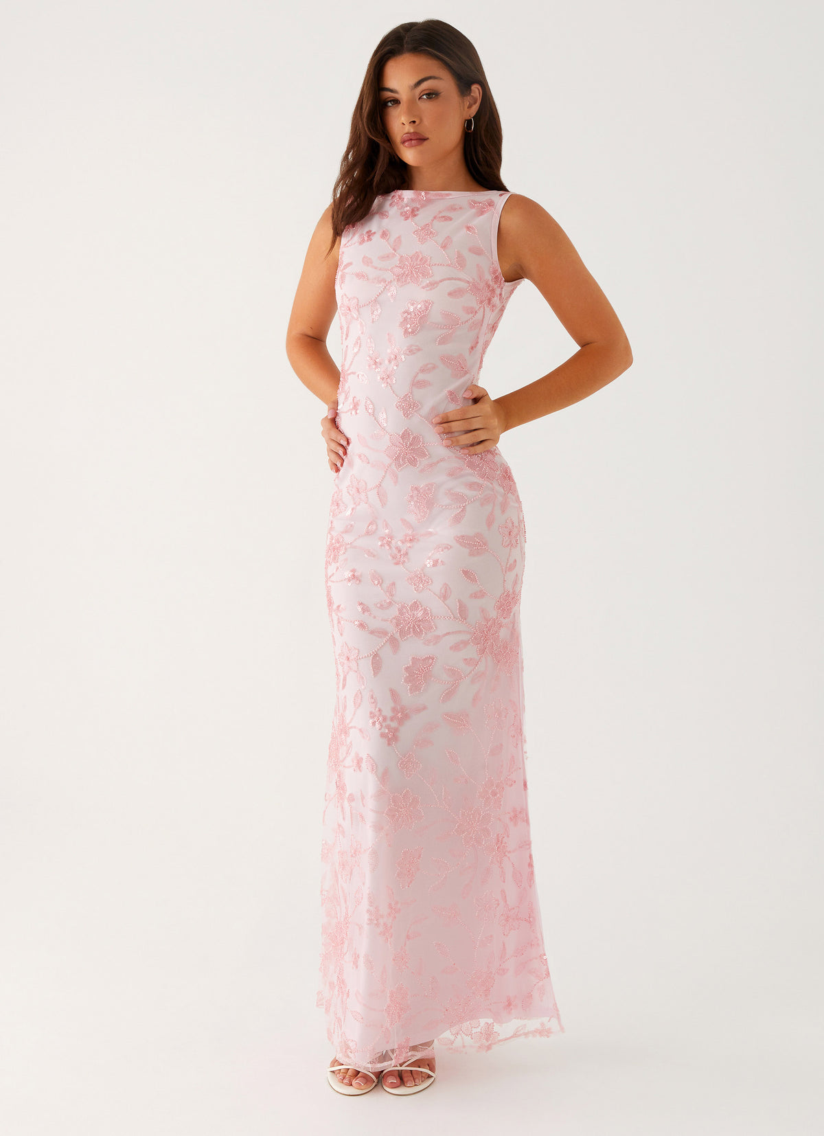 Moorey High Neck Maxi Dress