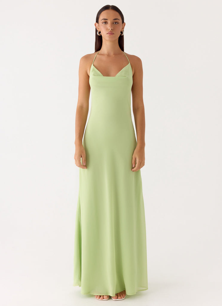 lace and silk maxi dress Idra Lace Applique Dress - Noir Yellow Silk Sleevless Maxi Dress
