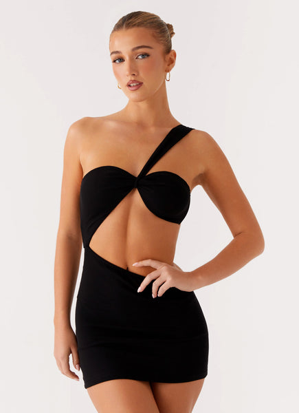 peppermayo black mini dress Morocco Mini Dress
