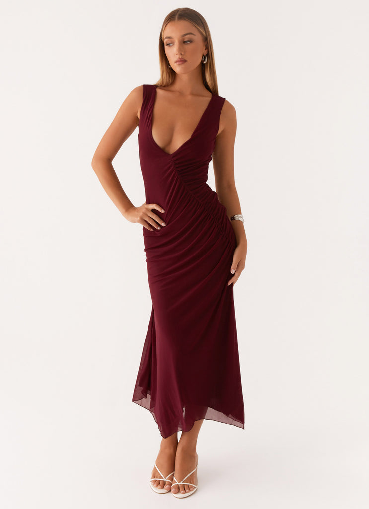 Murphy Maxi Dress - Deep Maroon