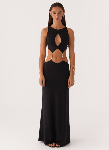 nadia maxi dress black sparkle Nadiya Maxi Dress