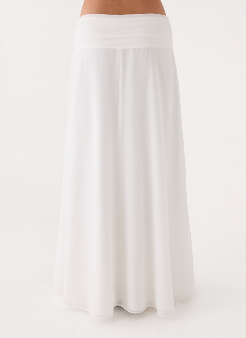 Natalya Maxi Skirt - White