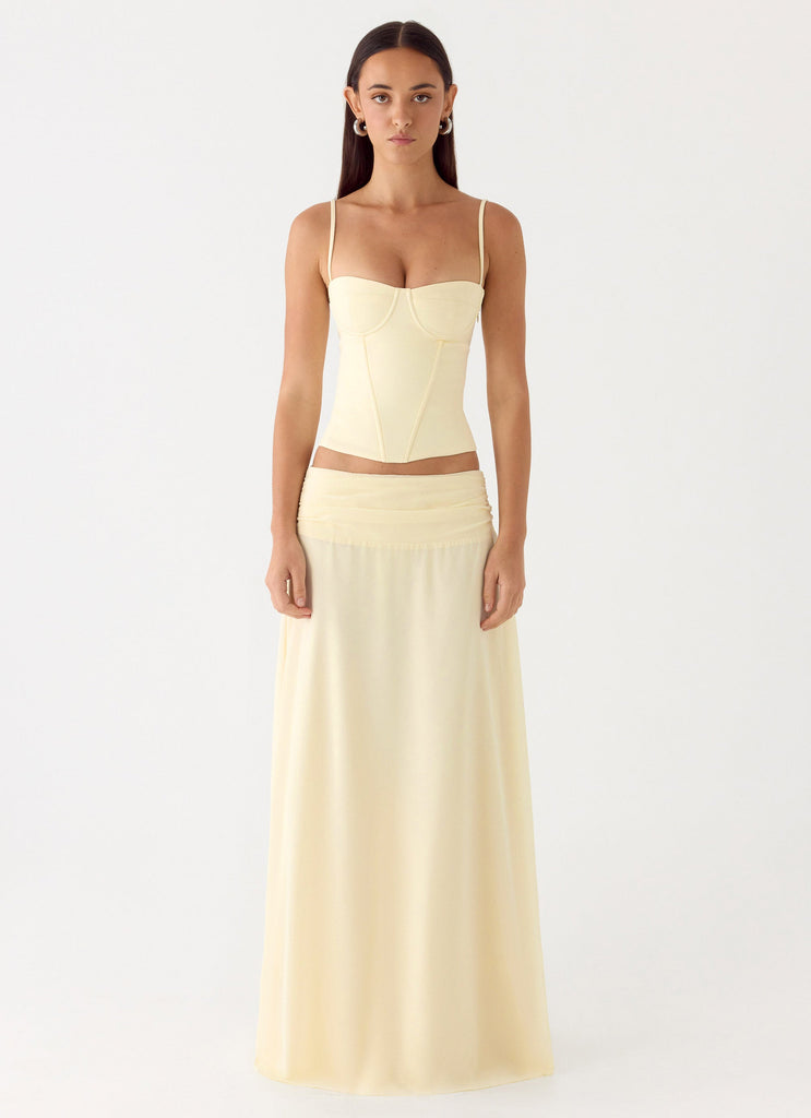 Natalya Maxi Skirt - Yellow