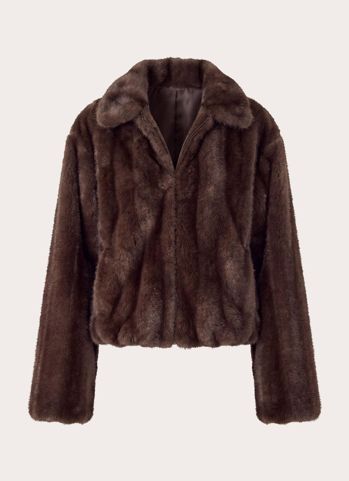 Naylor Faux Fur Jacket - Chocolate