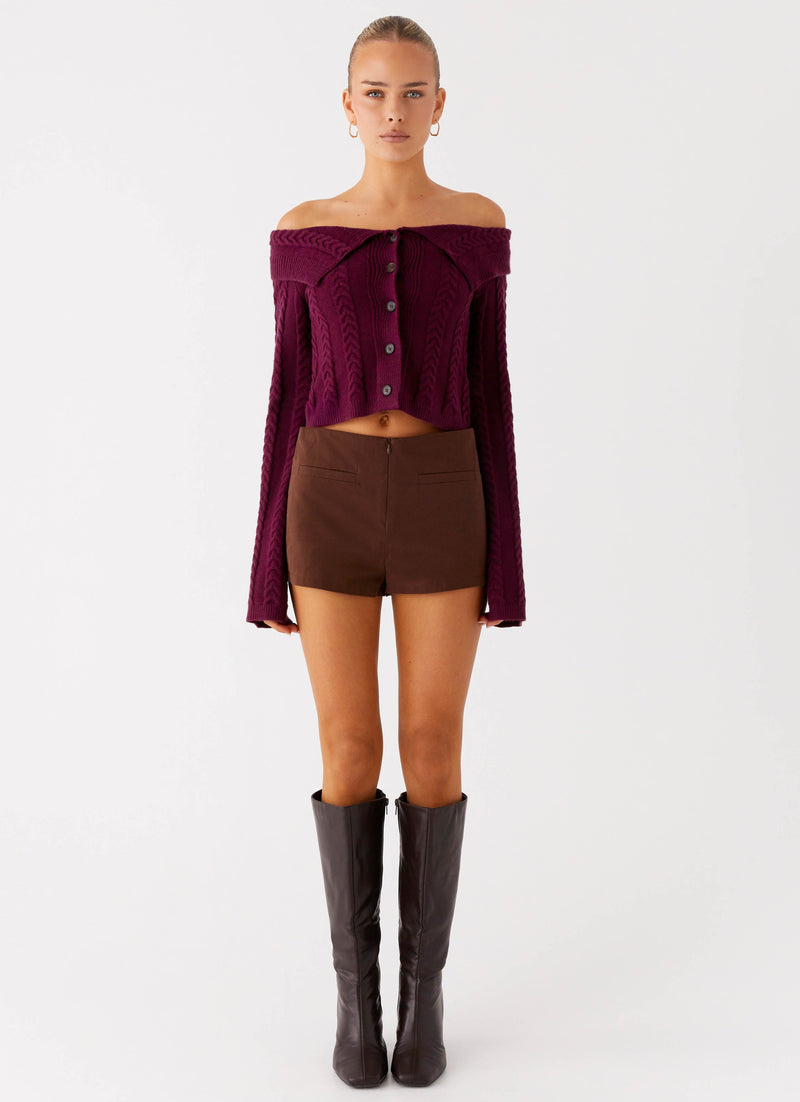 Nia Micro Short - Chocolate
