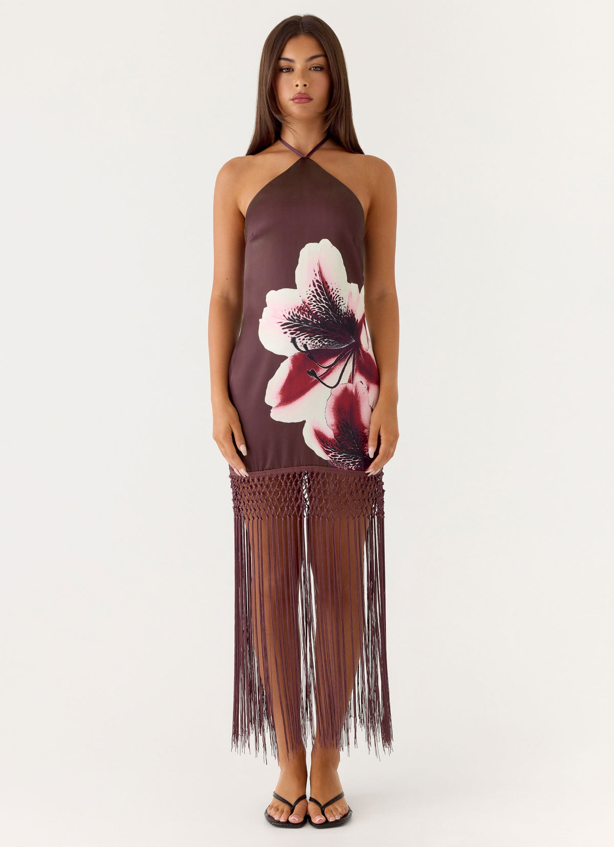 Rush Dress | Niahvette Halter Midaxi Dress