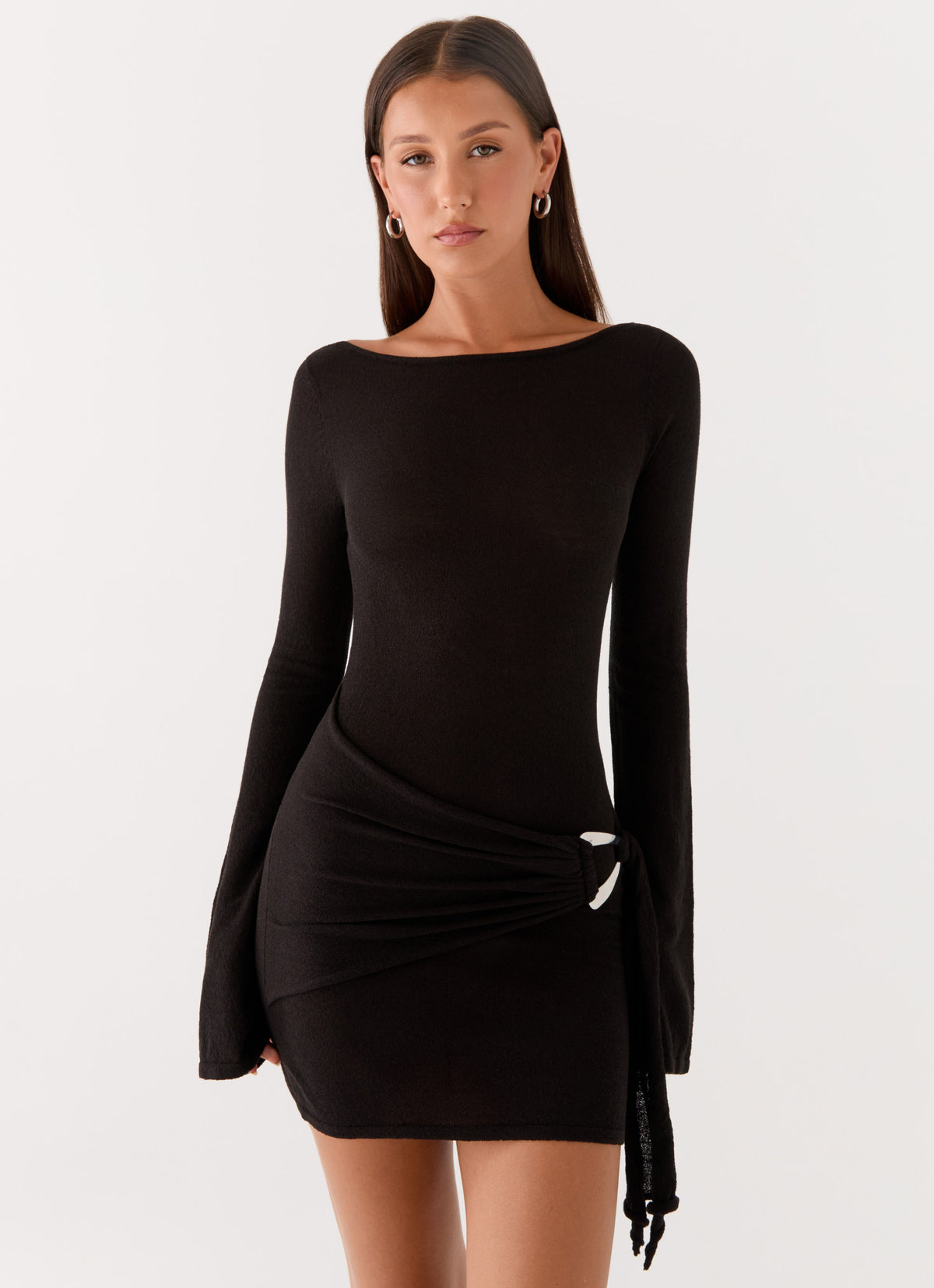 Niella Long Sleeve Wrap Mini Dress