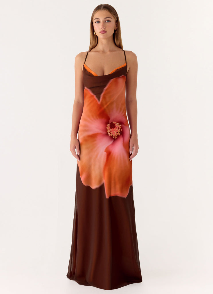 maxi dress for women night Olive Grove Pure Cotton Women's Night Maxi Dress