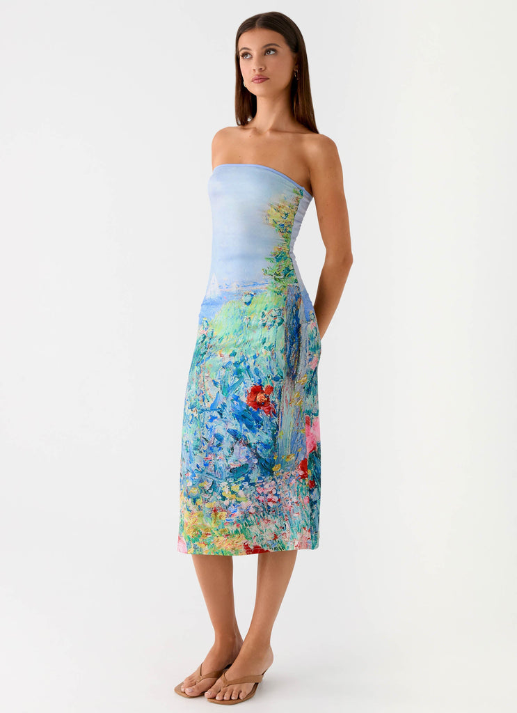 strapless spring cocktail dresses Strapless Formal A Line Floral Lace Midi Cocktail Dress