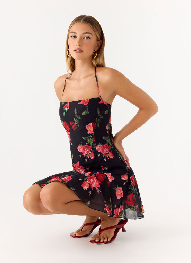 nocta mini dress Naia | Black Velvet Embellished Bandeau Mini Dress
