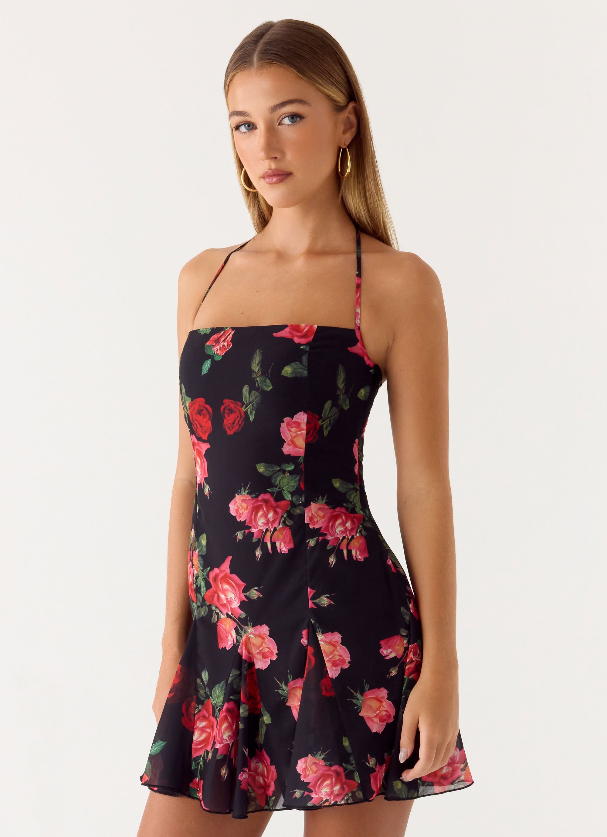 noir bloom mini dress Nikyta Micro Mini Dress