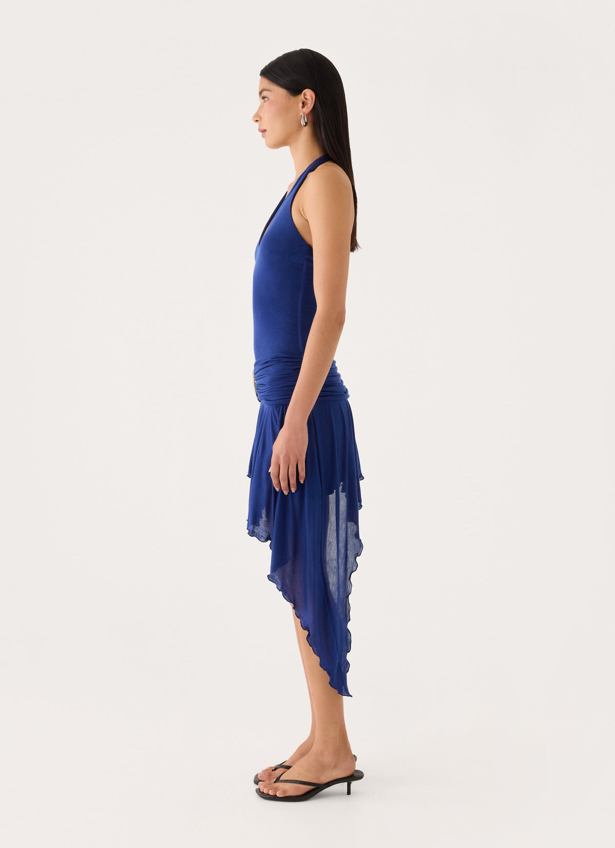 Nilima Halter Mini Dress - Blue