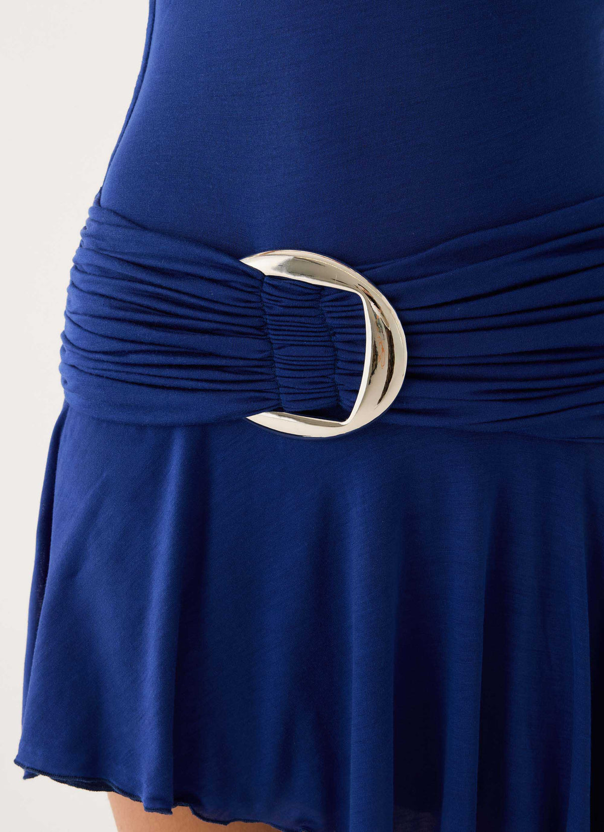 Nilima Halter Mini Dress - Blue