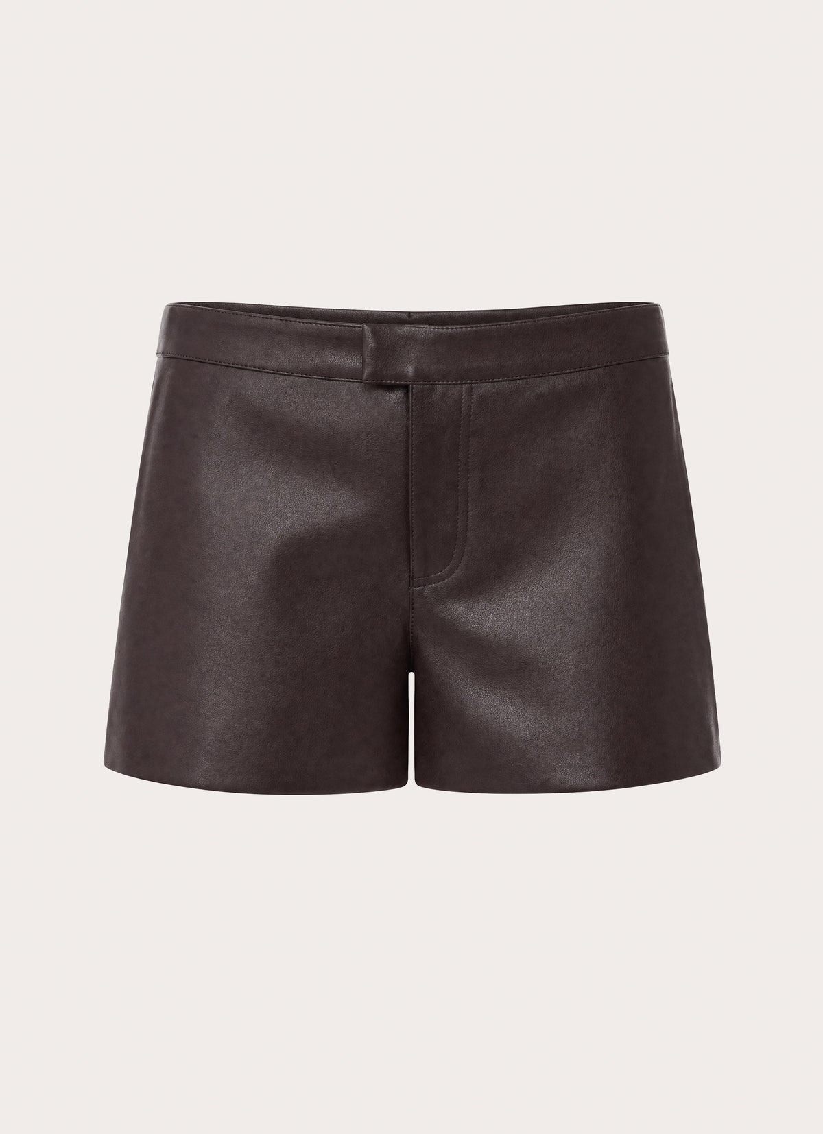 Nirado PU Mini Shorts - Chocolate