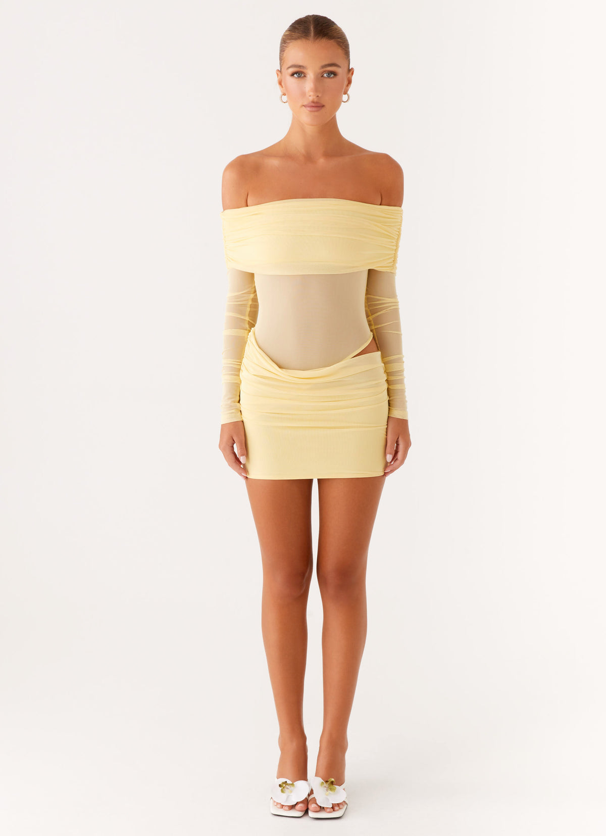 peppermayo yellow dress Romy Maxi Featuring a delicate Super cute butter yellow maxi
