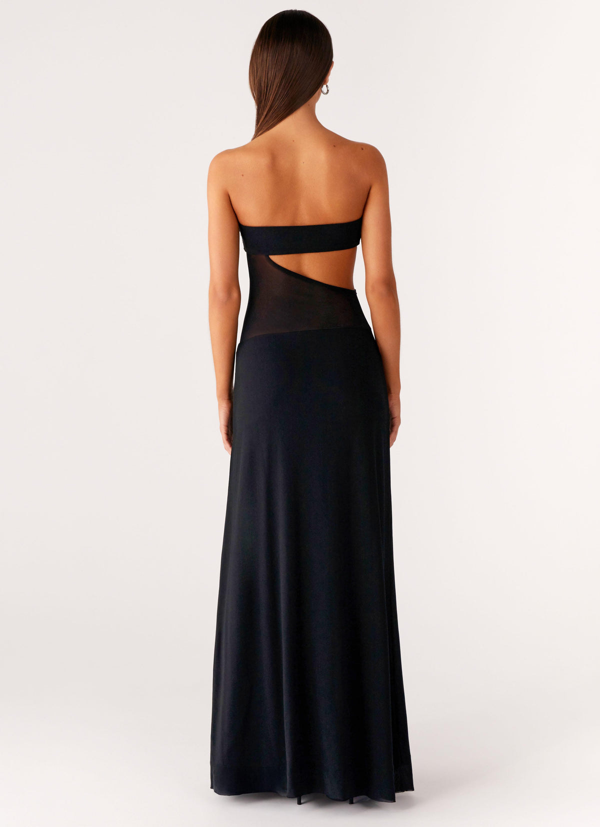 black maxi dress no sleeves Sleeveless With Slit Sweetheart neckline Black Maxi Dress - Sleeveless