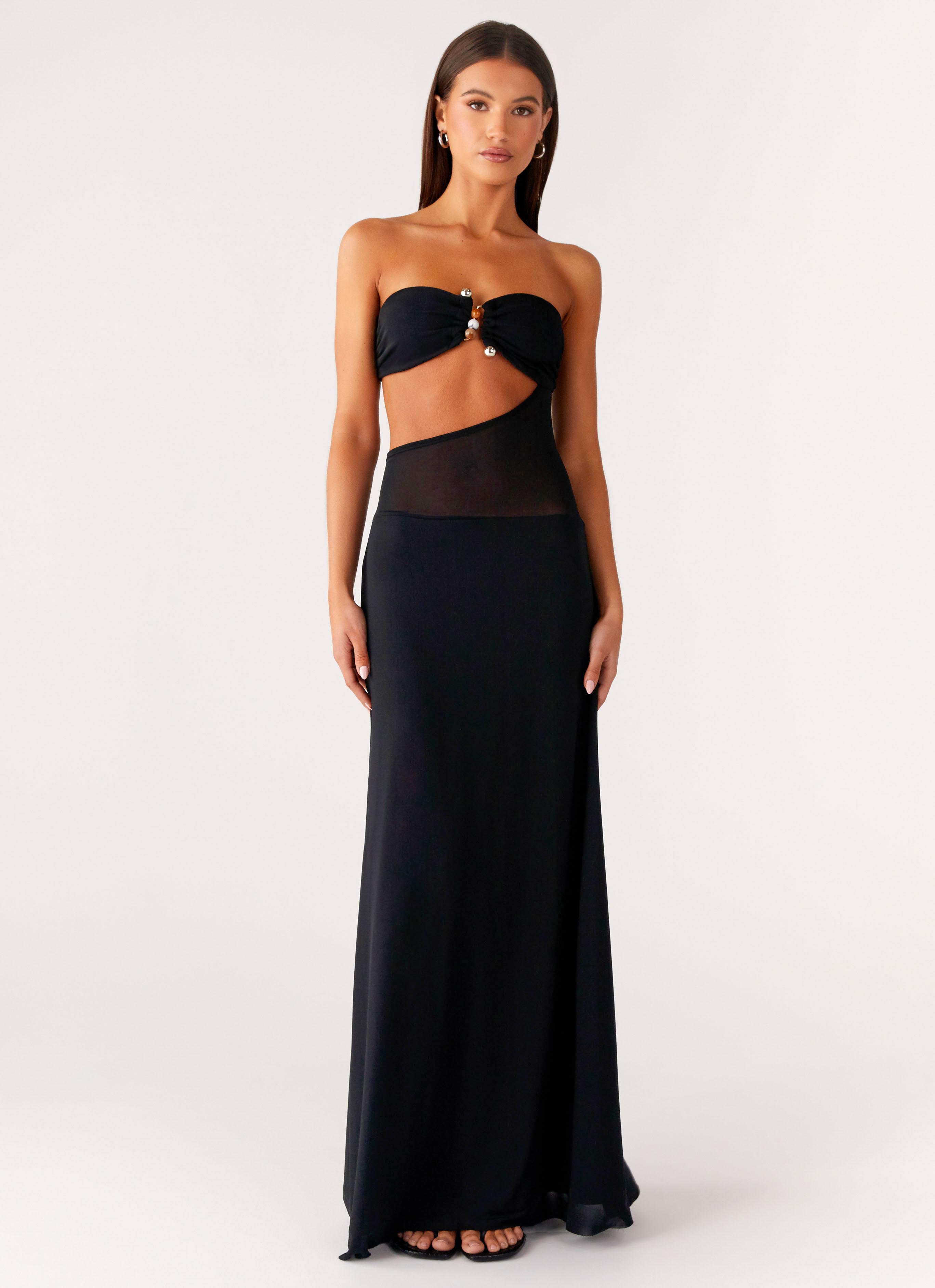 maxi dress no sleeves Bright pink maxi dress without sleeves GUNTINA