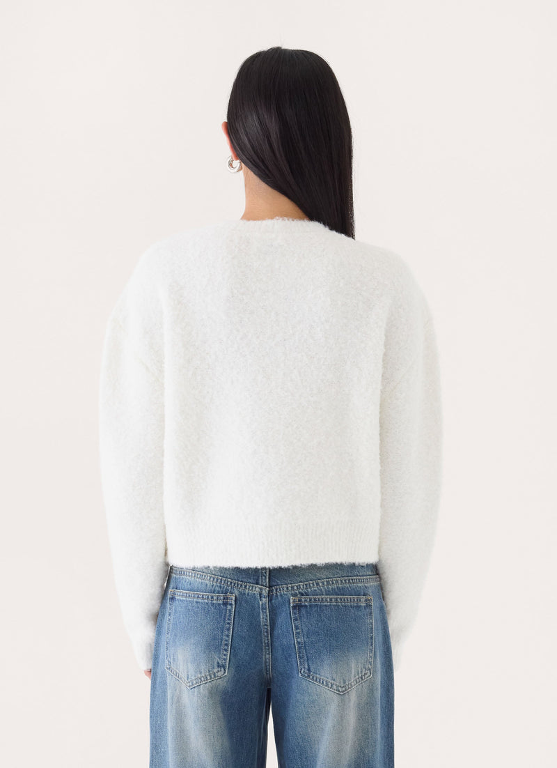 Nolina Knit Sweater - White