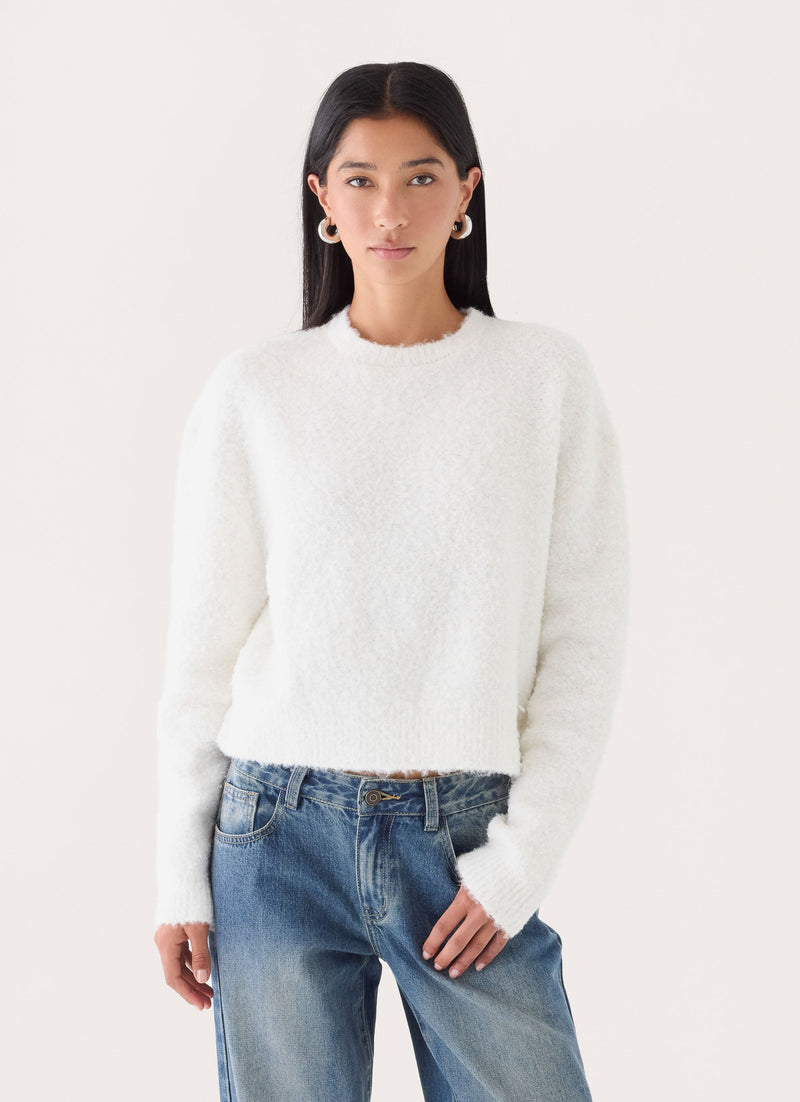 Nolina Knit Sweater - White