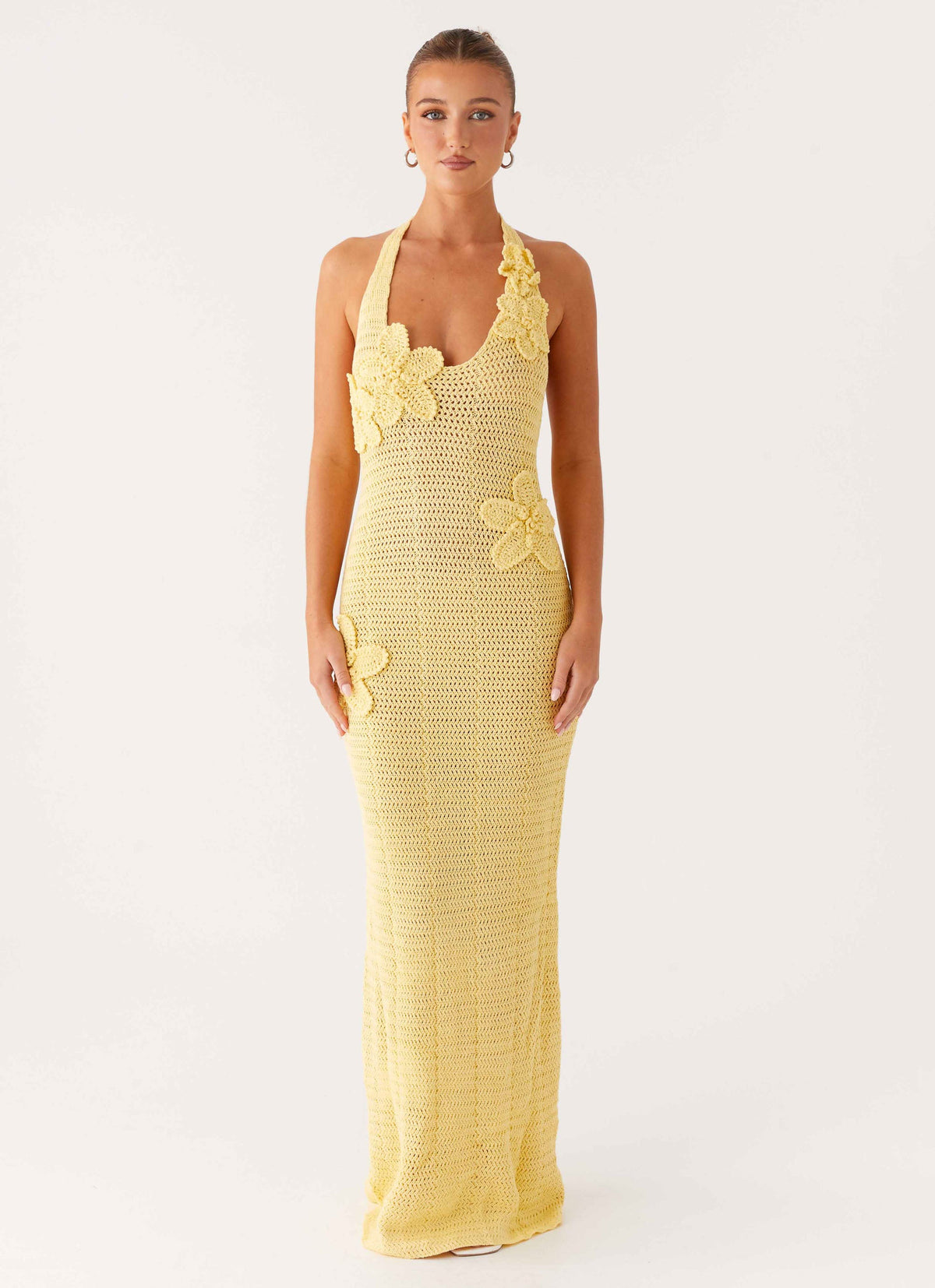 Novalee Flower Crochet Maxi Dress