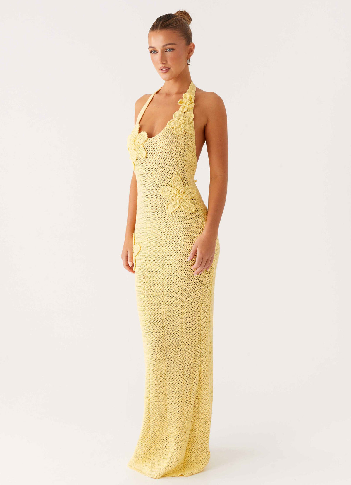 Novalee Flower Crochet Maxi Dress