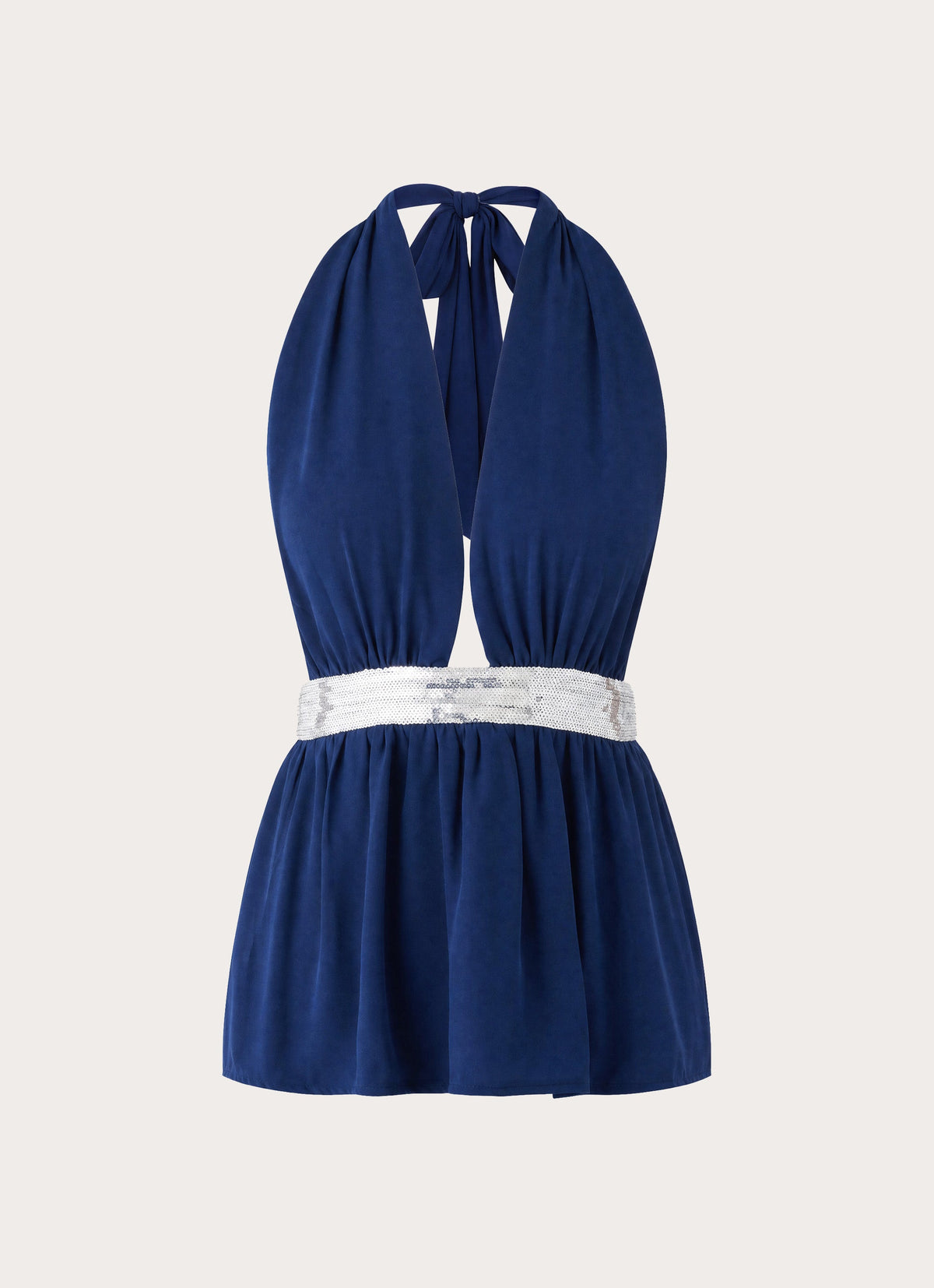 Novara Chiffon Top - Rich Blue