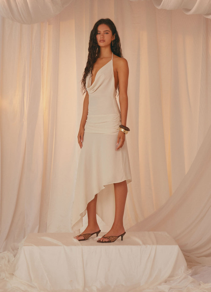 Nyra Midi Dress - Cream Peppermayo US Nyra Midi Dress - Cream Peppermayo US
