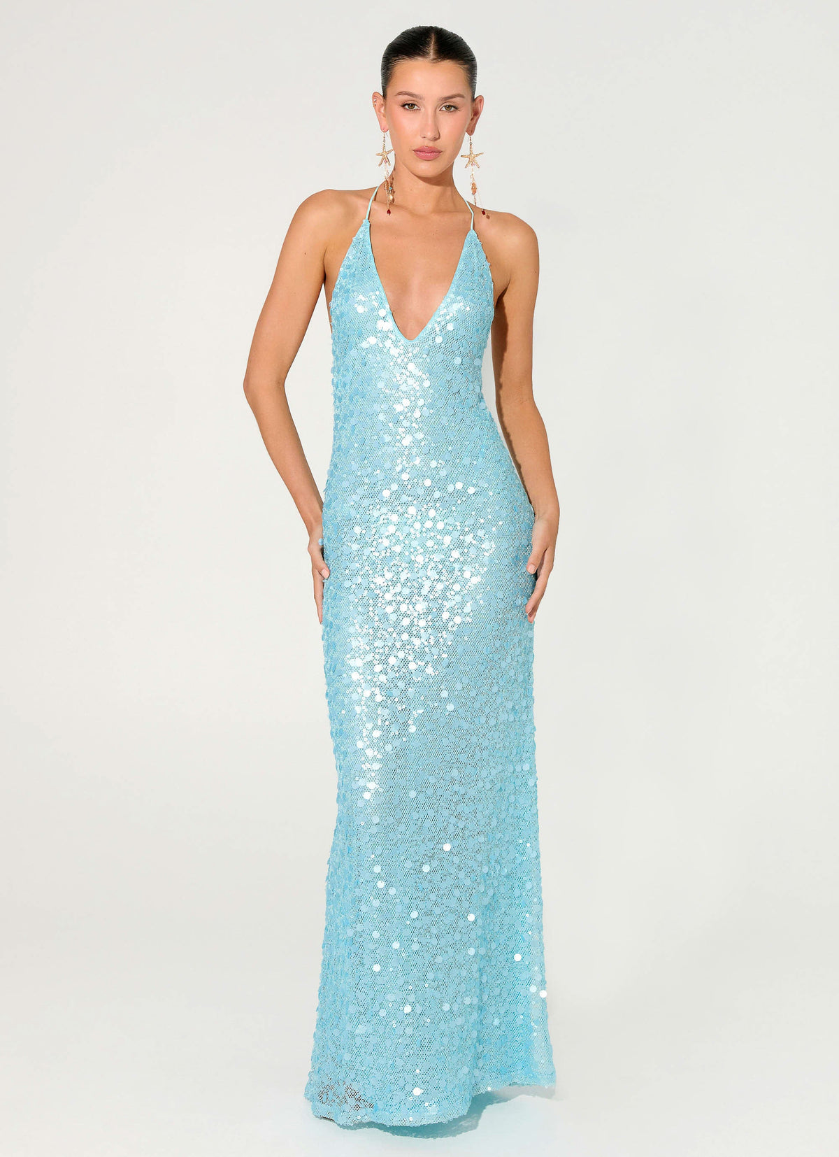 Ocean Views Sequin Maxi Dress