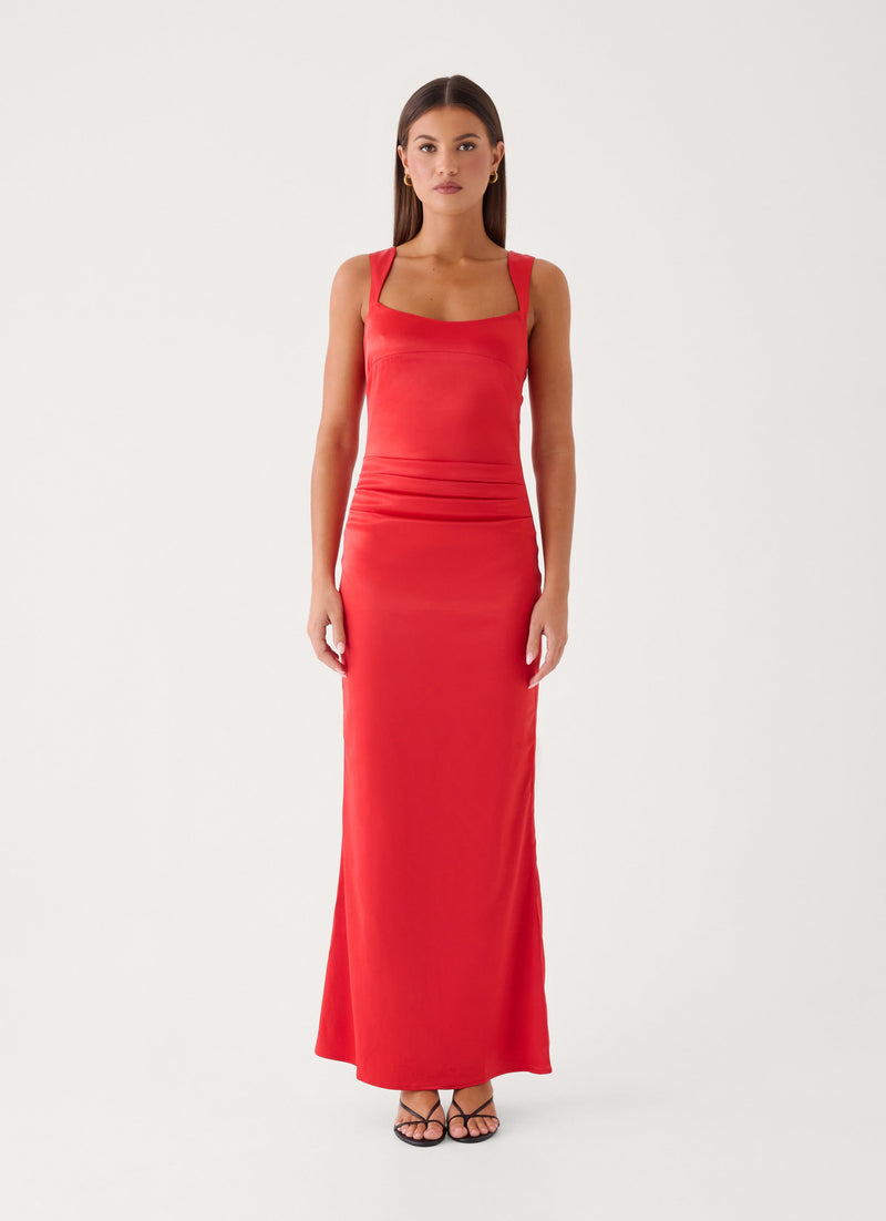 Odetta Maxi Dress - Red