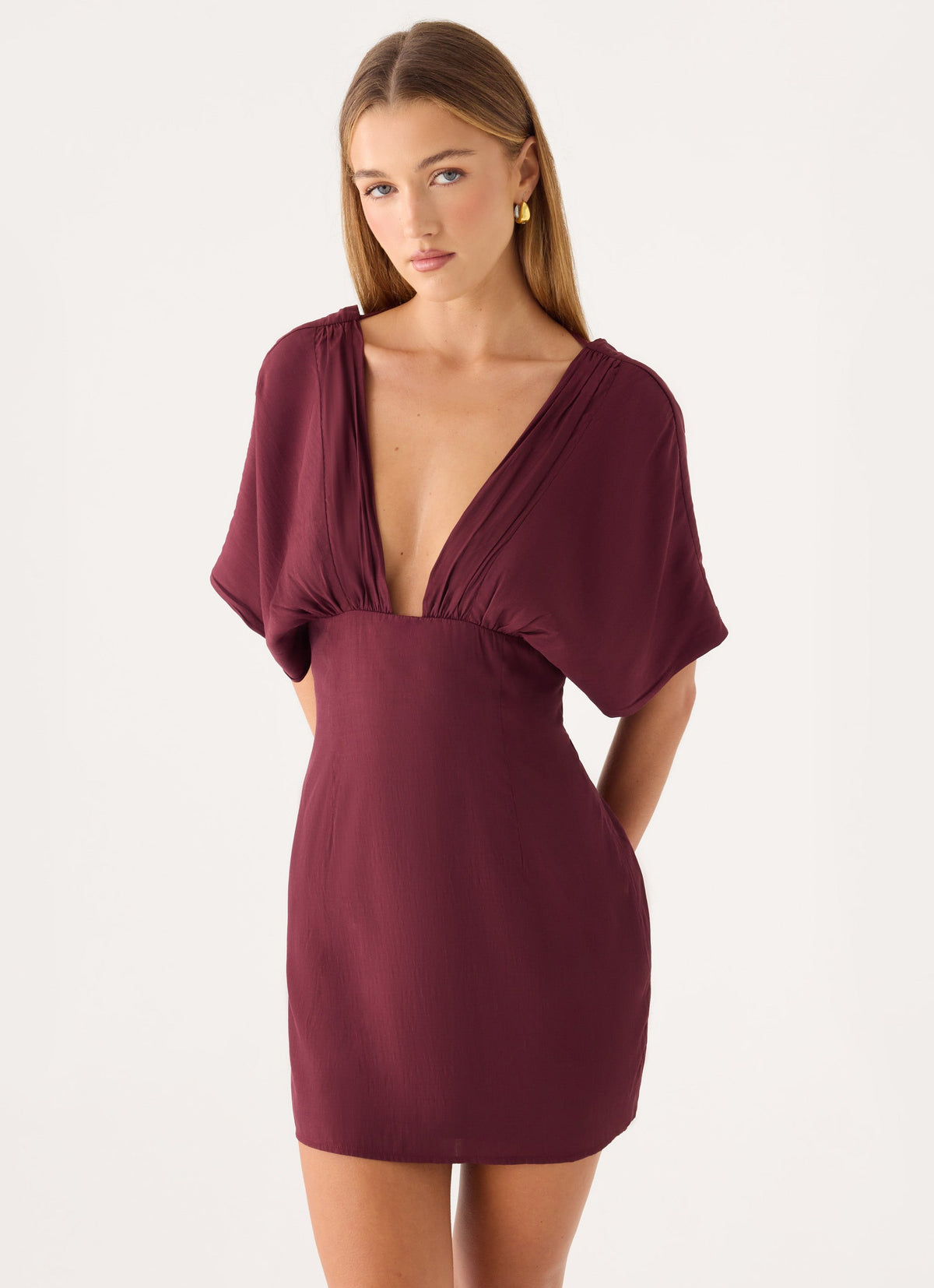 peppermayo mini dresses Zavia Dress Under bust panelling Peppermayo Blue Sequin Mini Dress