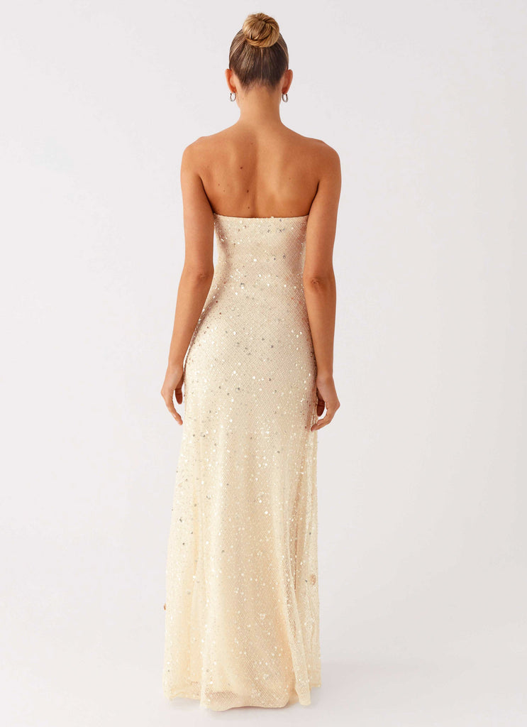 Orelli Shell Sequin Knit Maxi Dress - Ivory Ivory / US 8 Orelli Shell Sequin Knit Maxi Dress - Ivory Ivory / US 8