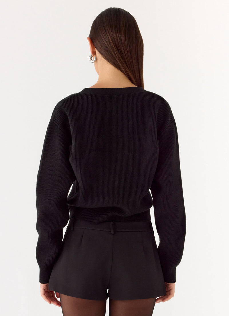 Orla Knit Sweater - Black