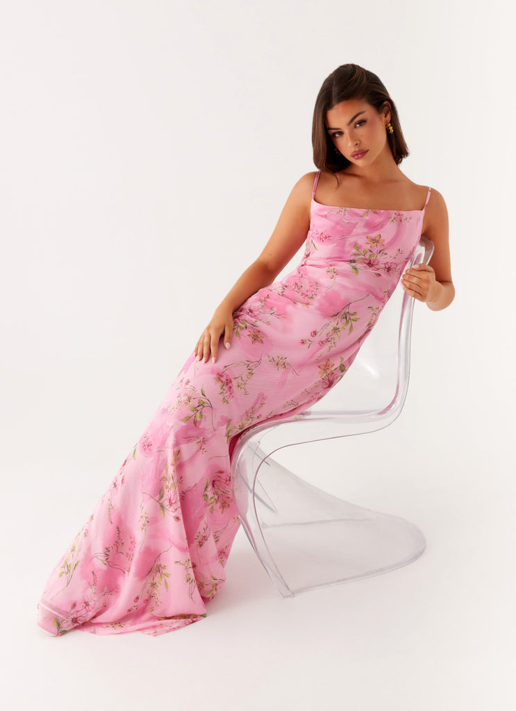 Orlando Maxi Dress - Pink Floral Print Orlando Maxi Dress - Pink Floral Print