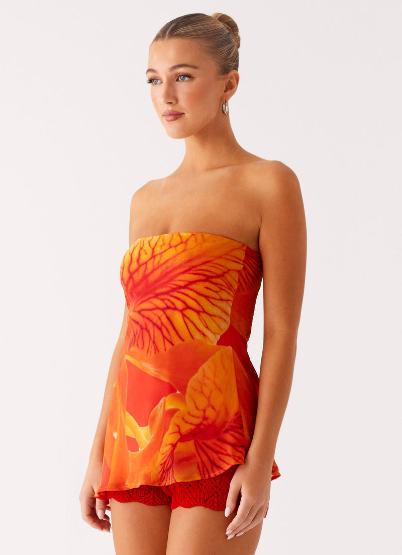 Over The Horizon Asymetrical Top - Serene Orange