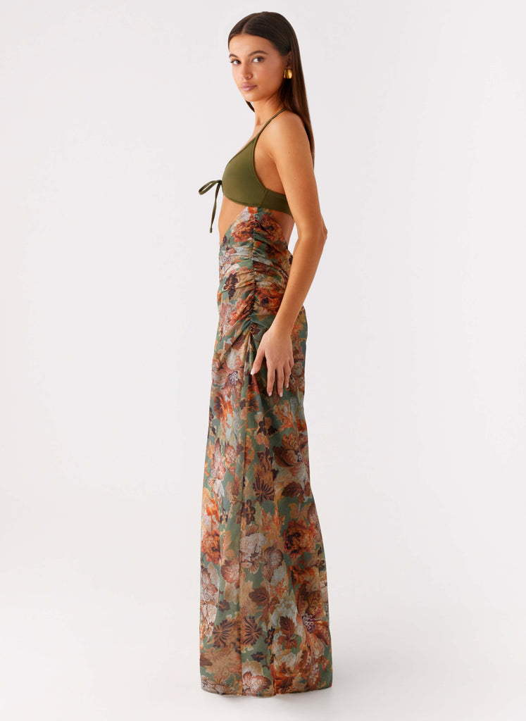 vintage style maxi dress Dianthus Lace Insert Maxi Dress