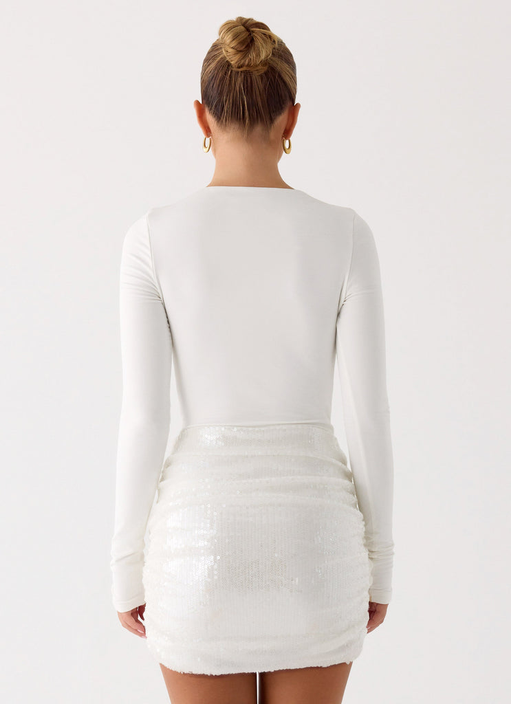 Overprotected Sequin Mini Dress - White White / US 4 Overprotected Sequin Mini Dress - White White / US 4