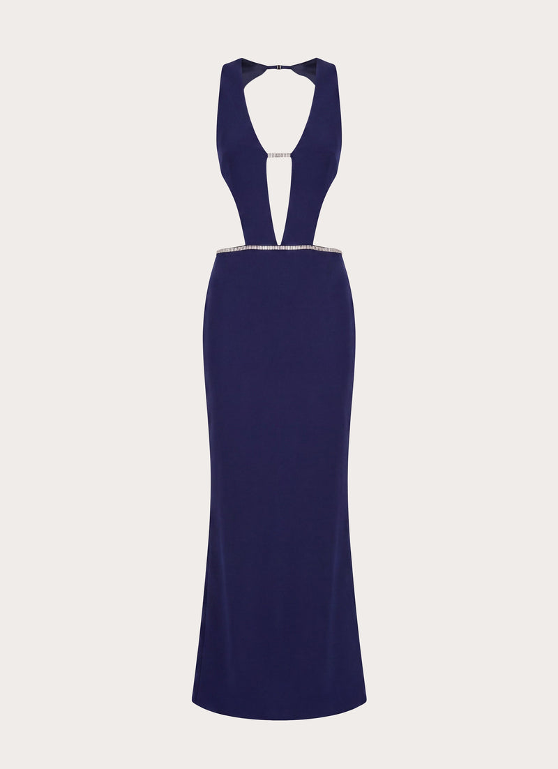 Paloma Cut Out Maxi Dress - Navy