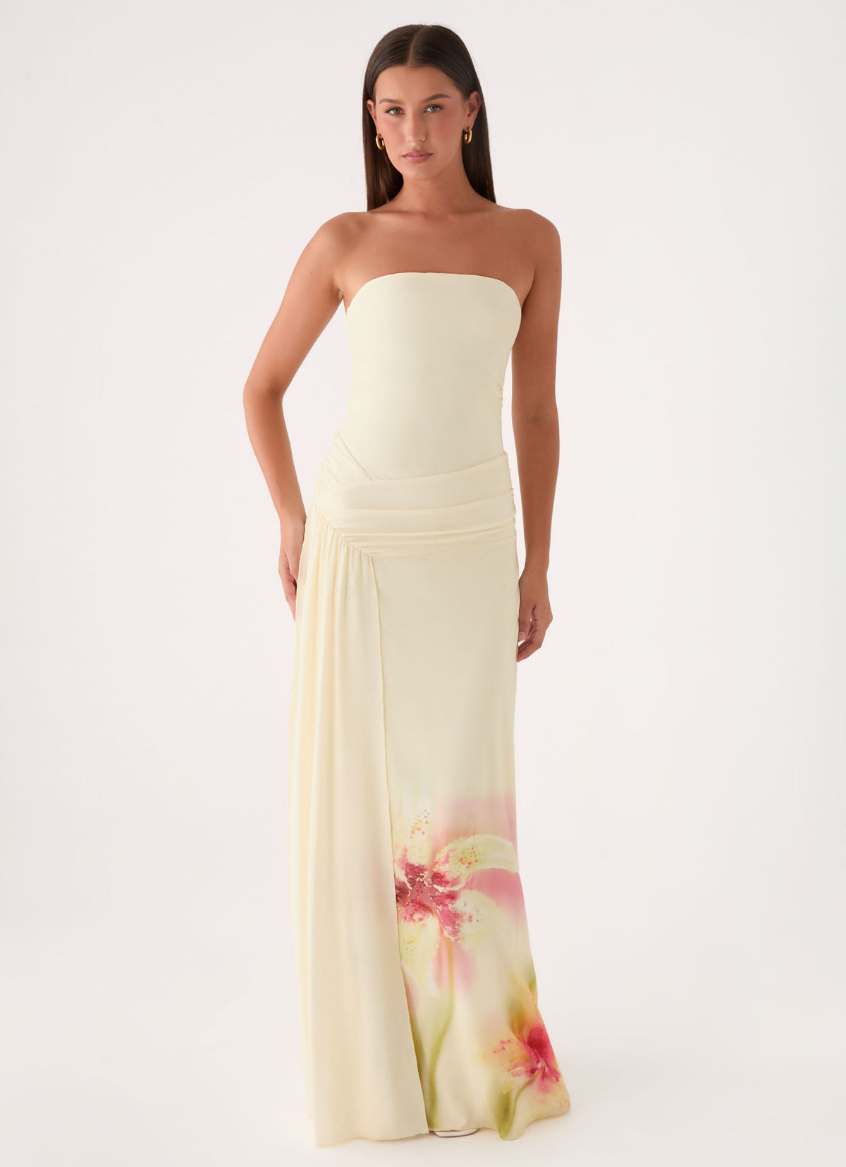 peppermayo maxi dress Missy making it perfect for an evening out Palomar Strapless Maxi Dress -