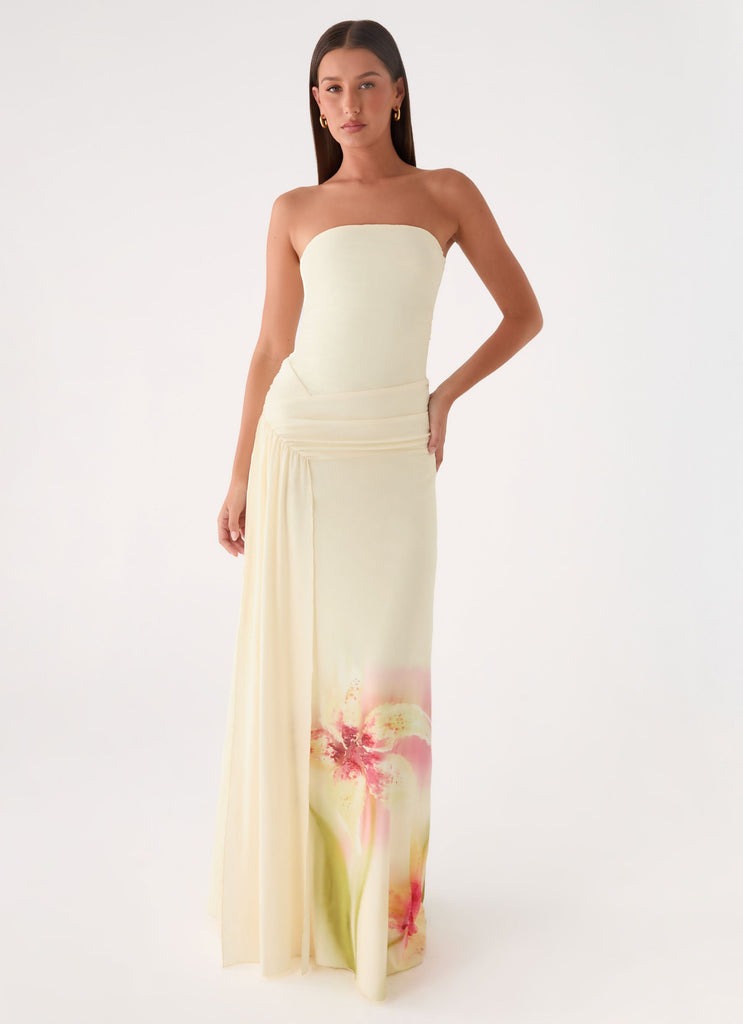 strapless dress near me Palomar Strapless Maxi Dress