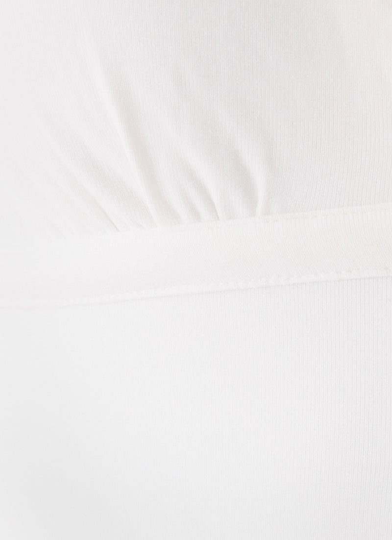 Panasi Button Up Top - White