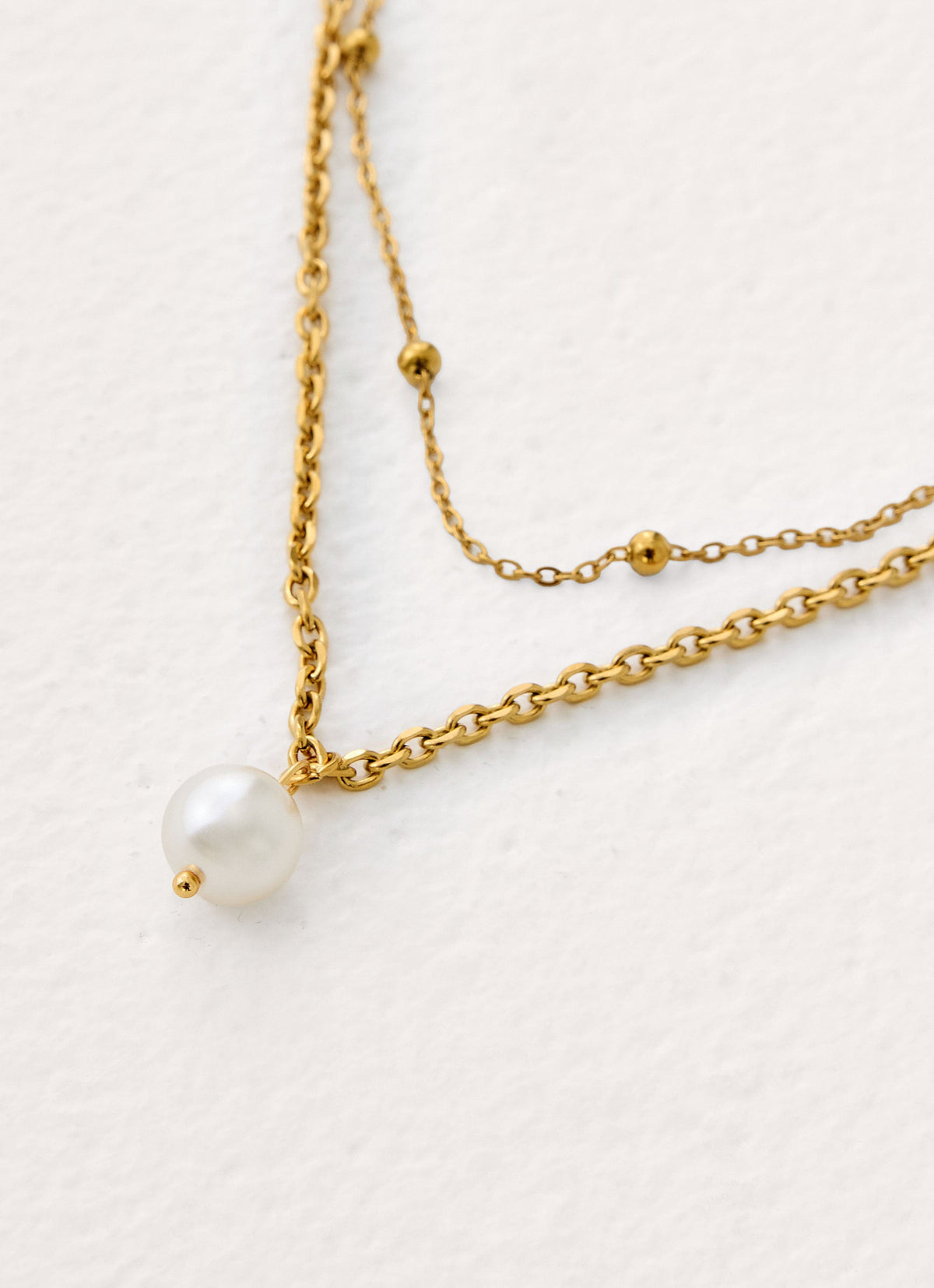 Paradise Hour Necklace - Gold/Pearl