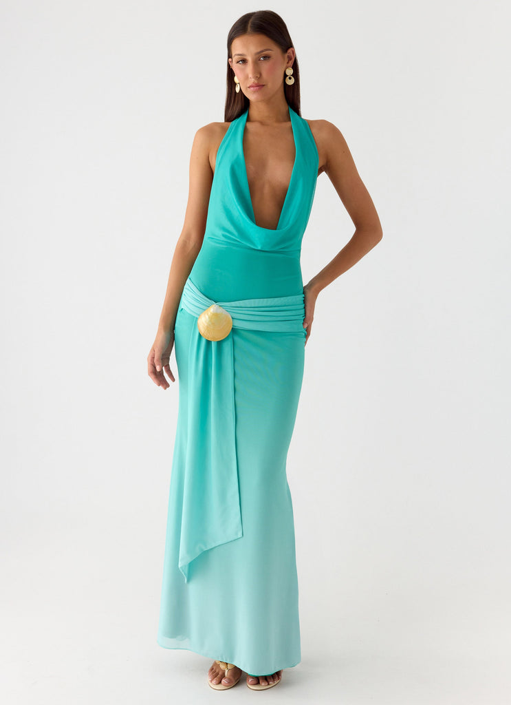 Paradox Shell Maxi Dress - Mint Ombre – Peppermayo US