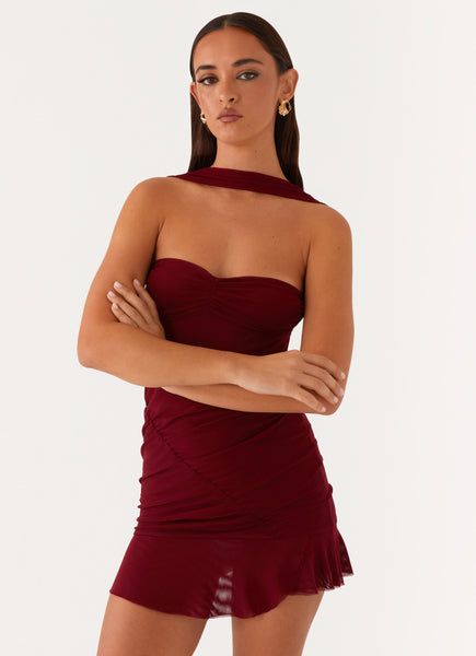Pari Open Back Mini Dress - Mulberry – Peppermayo US