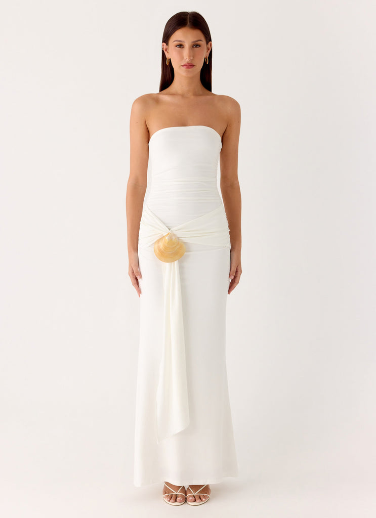 Party After Party Shell Maxi Dress - White White / US 18 Party After Party Shell Maxi Dress - White White / US 18