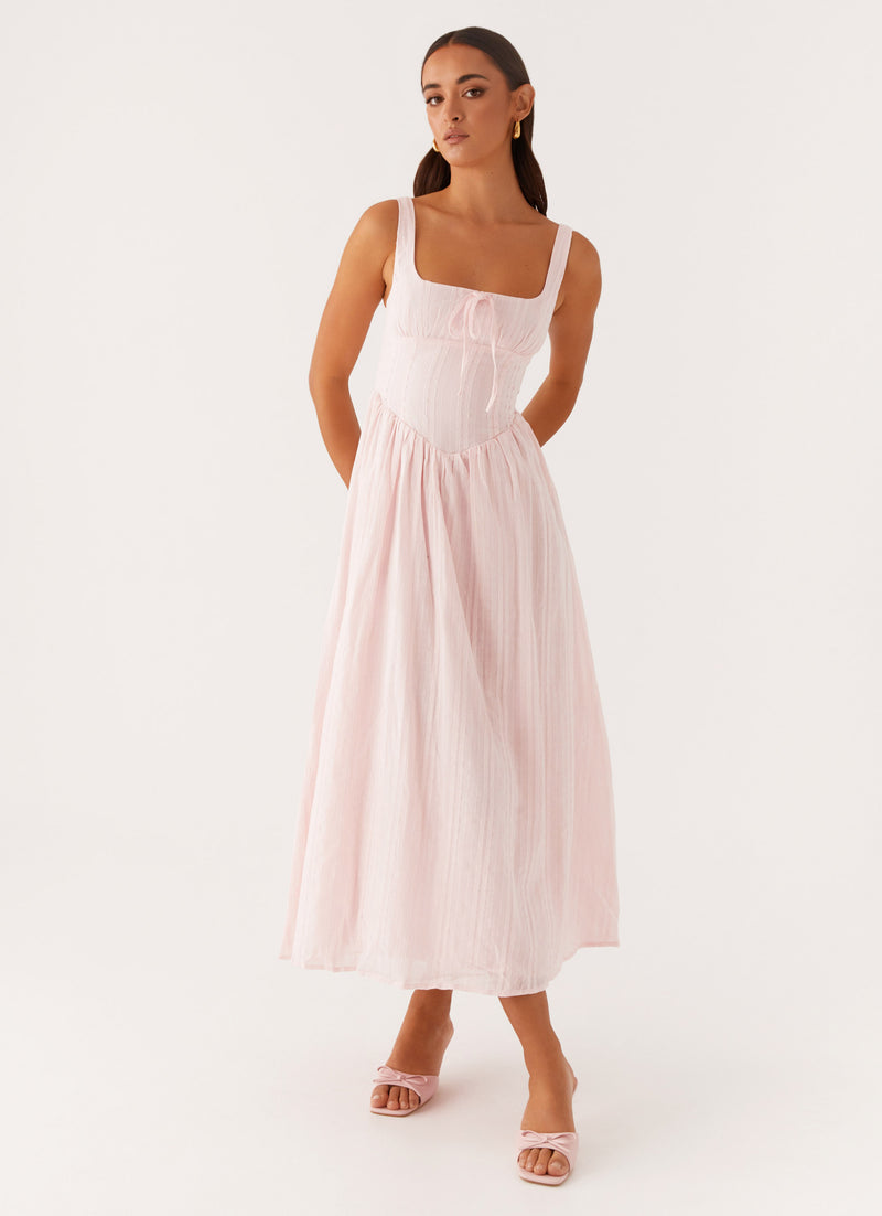 peppermayo midi dress London - White invisible zipper Klyne Midi Dress: Perfect for