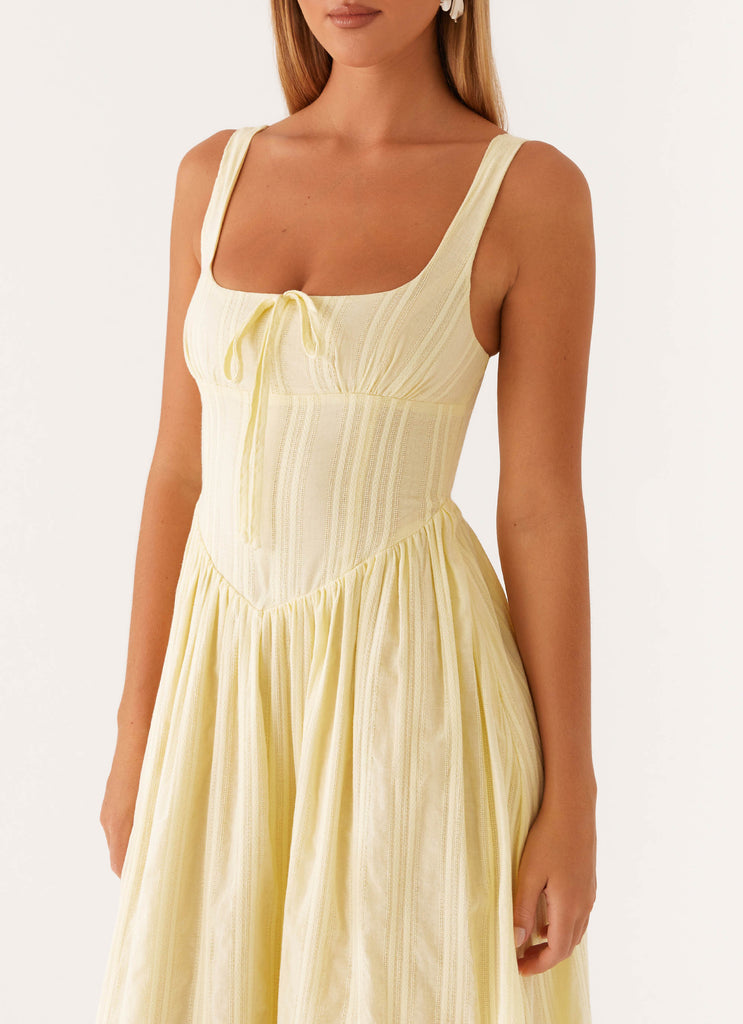 Pascuelle Midi Dress - Yellow