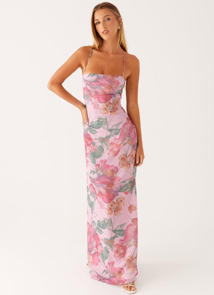 Peggy Maxi Dress - Pink Floral – Peppermayo US